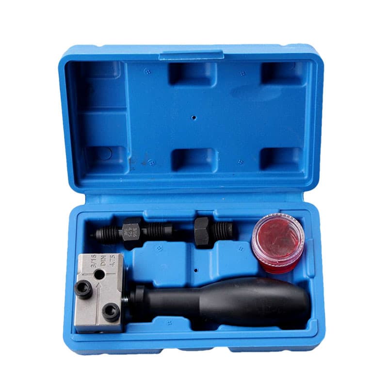 4-Piece Flaring Tool Set for Brake Lines, Oil Tubes, AC Pipes, and Brake Tubes with Mushroom Head, 4.75mm, for Auto Repair Shops