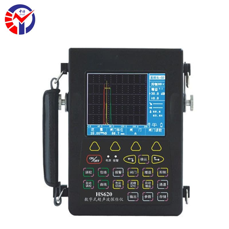 Zhongte HS620 Digital Ultrasonic Flaw Detector - Industrial Nondestructive Testing for Welds/Forgings Inspection
