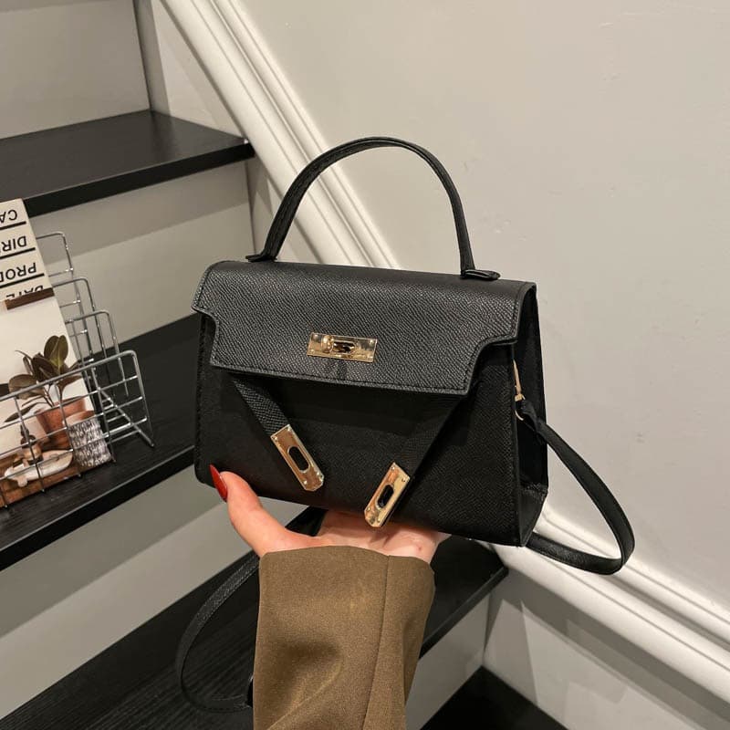 Cross-border Bestseller Premium Shoulder Bag New Fashion Crossbody Bag for Women Stylish Handheld Small Black Bag