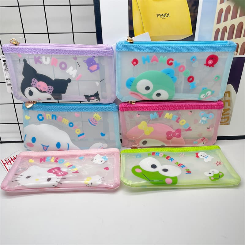 Cartoon PVC Pencil Case Cute Ugly Fish Large Capacity Student Stationery Pouch