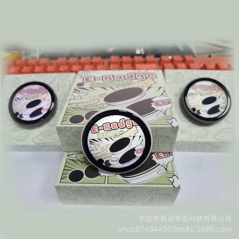 Electronic Badge Anime Pin Brooch Student Card Celebrity Merch DIY Accessory New Gem Corner