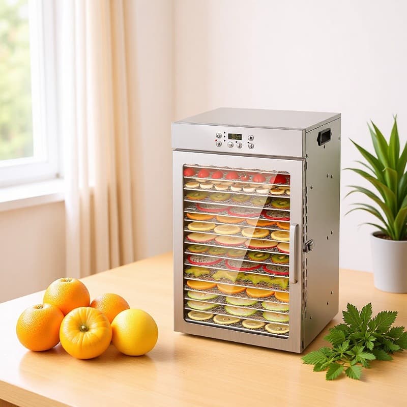 18-Layer Food Dehydrator for Home and Commercial Use, Multifunctional Smart Fruit Dryer for Vegetables, Dried Fruits, Meat, and Herbs