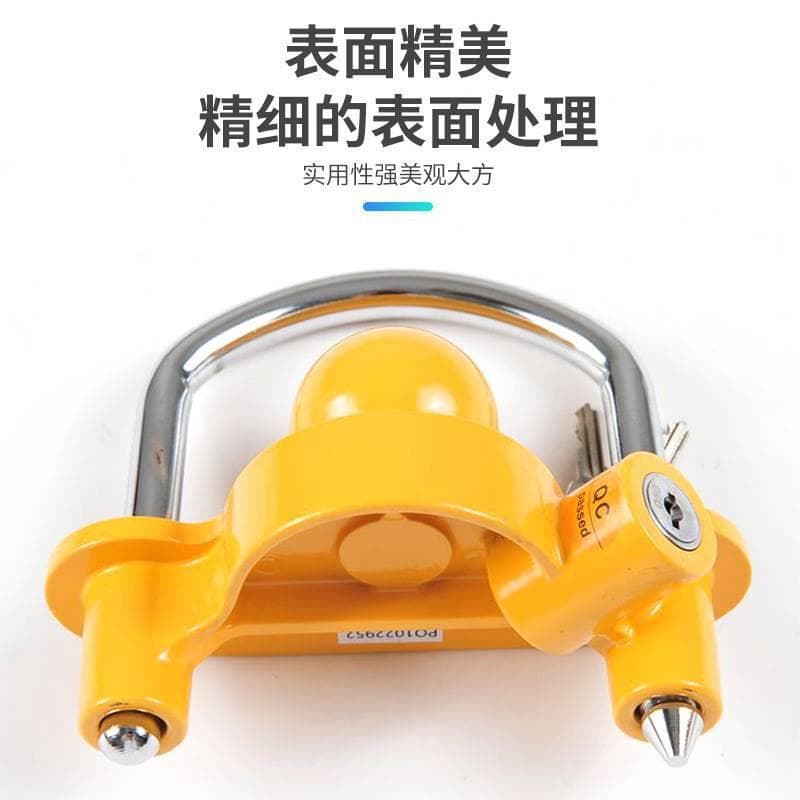 Car Trailer Hitch Lock Yacht RV Connector Trailer Hitch U-Ball Cover Turnbuckle Lock Aluminum Alloy Anti-Theft Lock