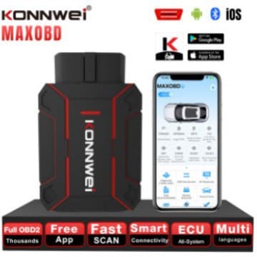 KONNWEI New Maxobd OBD2 Scanner Full Function Car Diagnostic Scan Tool Free APP