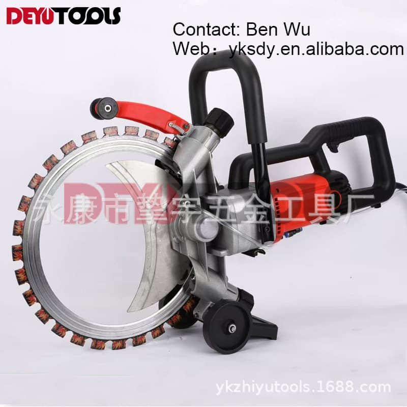 Water and electricity installation wall grooving machine wall cutter concrete cement stone cutter annular saw 410mm blade
