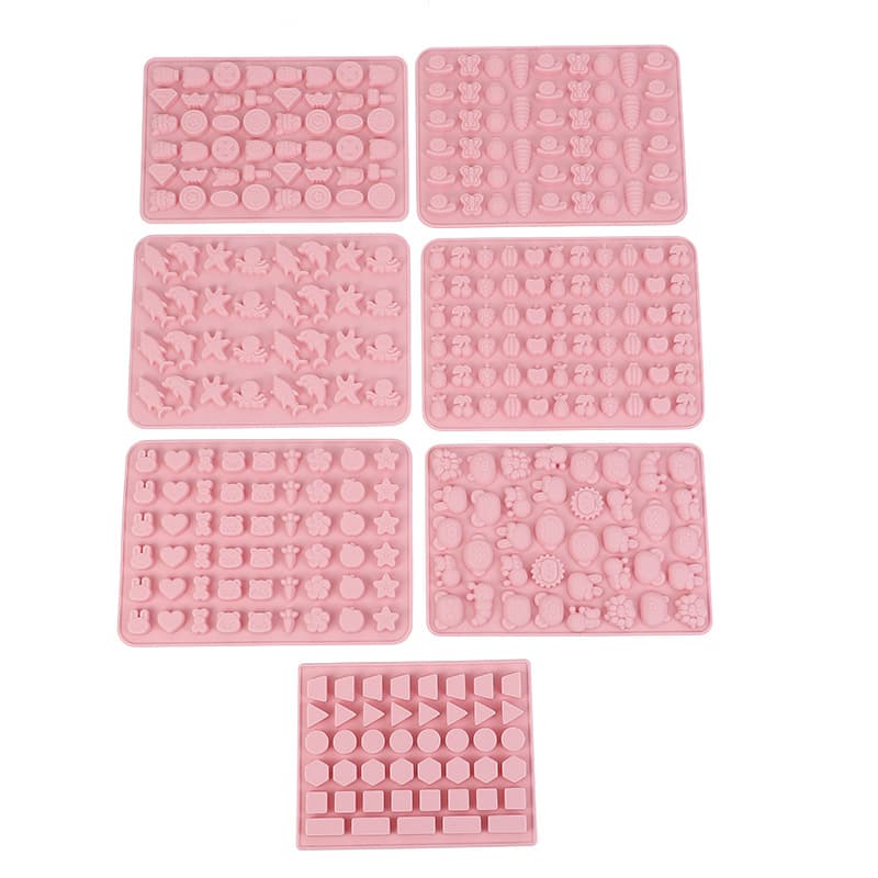 In Stock Animal Cartoon Geometric Gummy Silicone Mold Animal Shape Chocolate Mold Candy Mold Ice Cube Tray