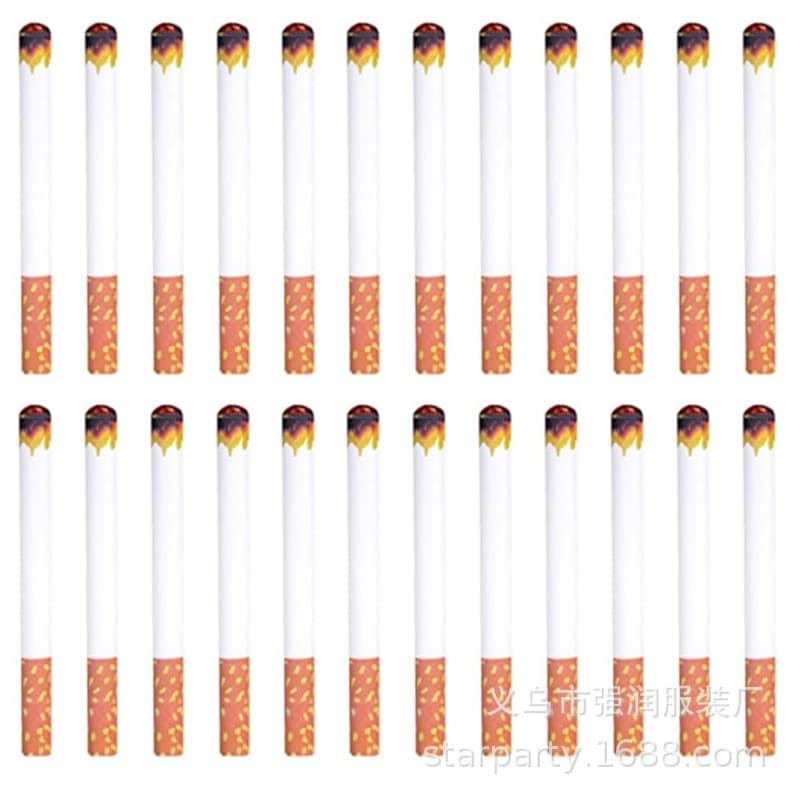 Hot-Selling Party Dance Atmosphere Prank Toy Fake Cigarettes, 60-Piece Set Realistic Prank Toy Fake Cigarettes