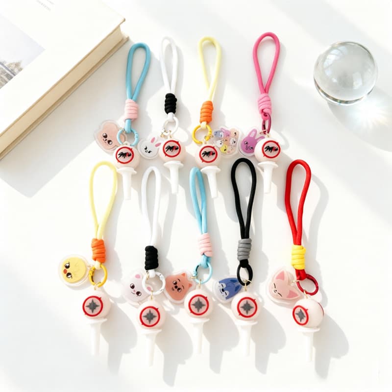 In Stock Stray Kids Official Light Stick 3D Soft Silicone Keychain Pendant Accessory Keychain