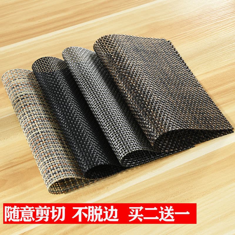 Tea Tray, Tea Mat, Tea Pad, Kung Fu Tea Set Accessories, Bamboo Tea Leaf Strainer, Waterproof Bamboo Mat PVC