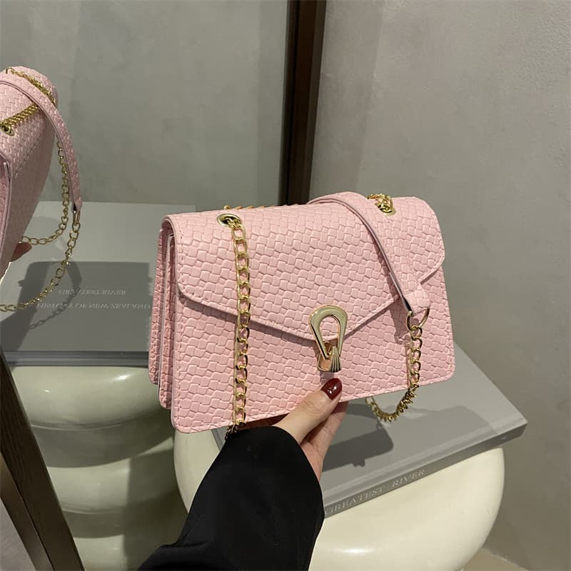 Premium Vintage PU Leather Women's Handbag, Stylish and Fashionable Crossbody Shoulder Bag, Casual Versatile Elegant Chain Bag