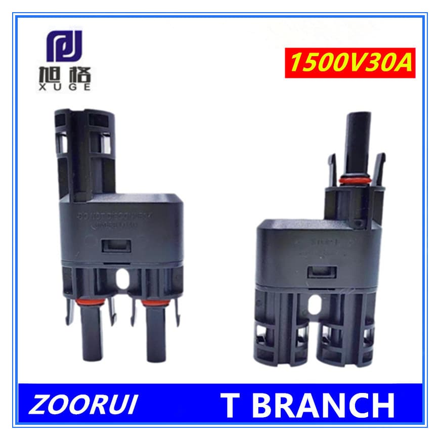 MC4T type tee connector MC4 solar connector two-in-one adapter