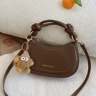 Trendy Fashionable Knot Handbag 2025 Spring New Korean Style Crossbody Bag for Women
