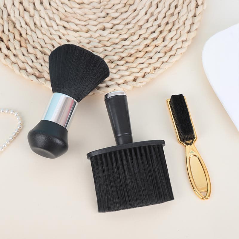Hairbrush Barber Shop Set Neck Cleaning Brush Hair Styling Brush Portable Handle Soft Bristle Oil Hair Brush Factory Wholesale