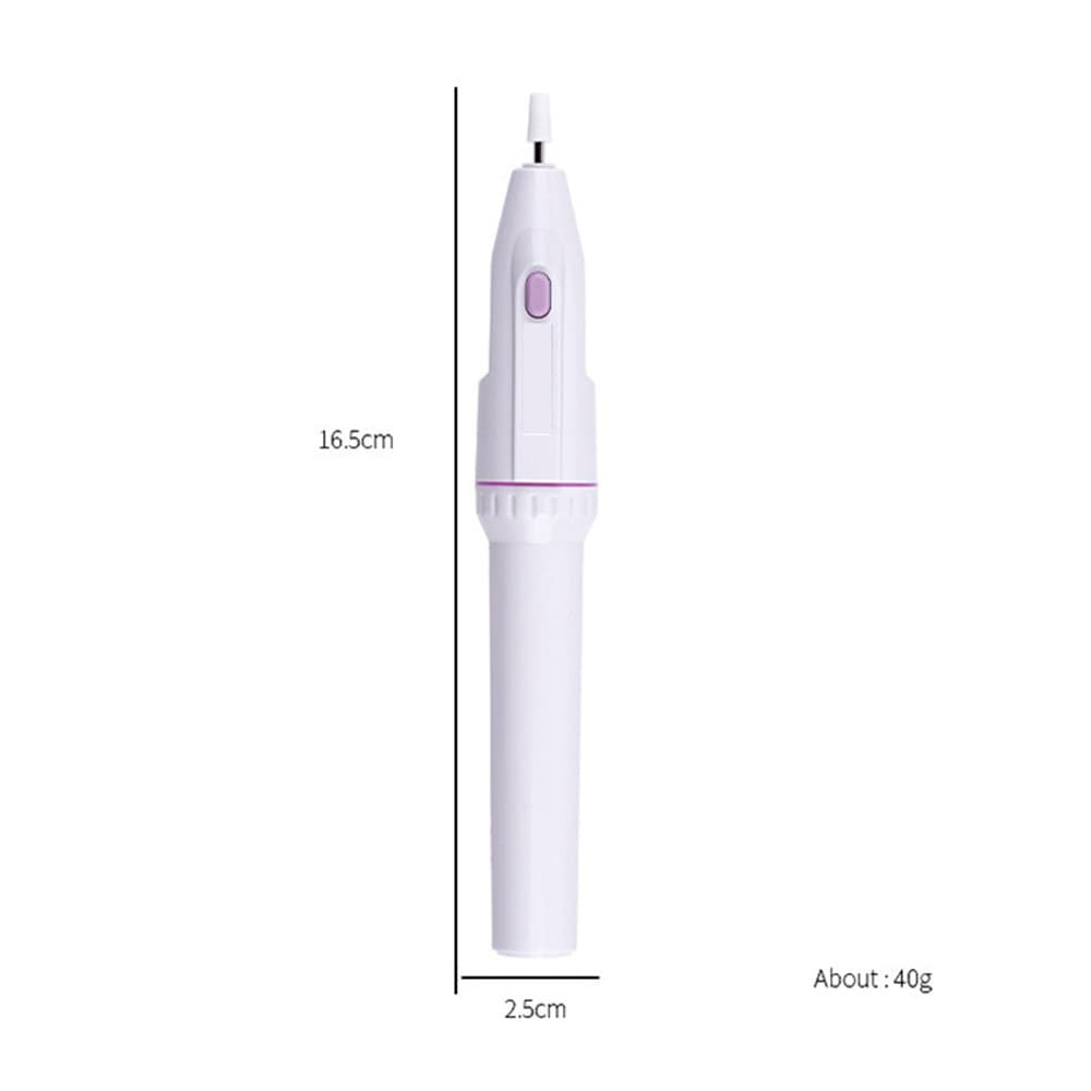 Purple Bag Electric Nail Drill Machine Gel Polish Remover with Multiple Drill Bits Set Mini Electric Nail File