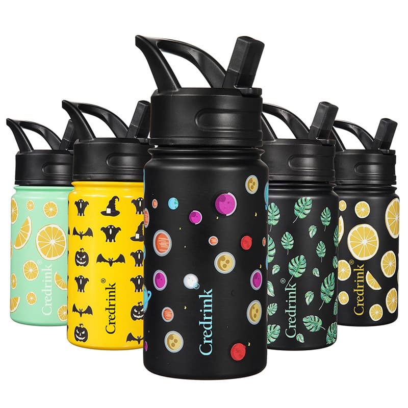 Amazon's New Halloween Space Kettle Wide Mouth Stainless Steel Children's Lead-Free Insulated Cup Cartoon Portable Travel Kettle