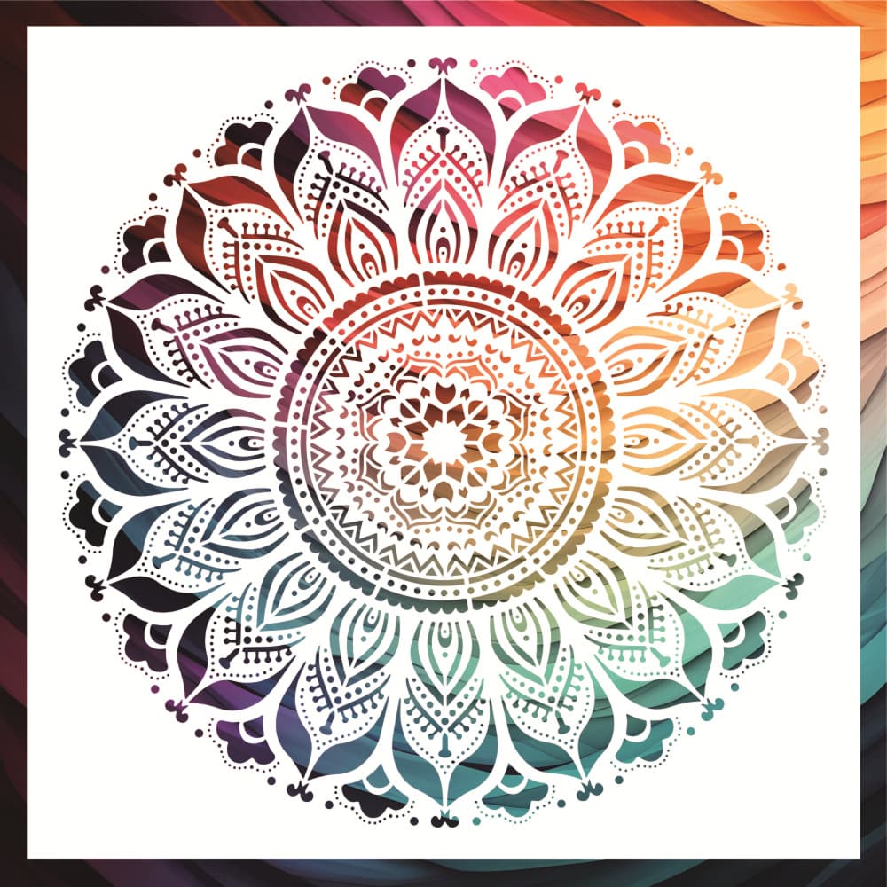 Mandala wall painting carved painting template decorative wall hanging DIY hollow template large size inkjet template wholesale