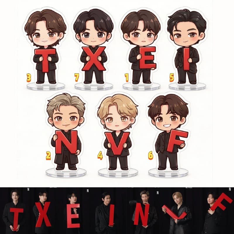 Original BTS JIN Kim Taehyung Jeon Jungkook Merchandise 6CM High Acrylic Standee Figure LP032