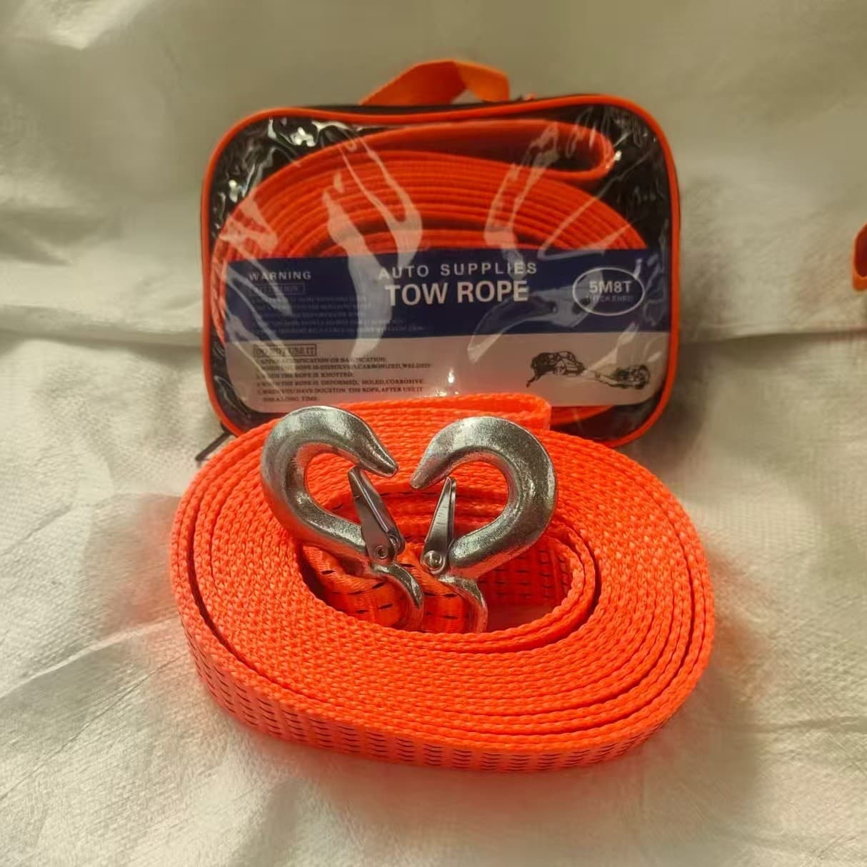 Tow rope 5 meters 5 tons 5 meters 8 tons 5 meters 10 tons tow rope trailer belt car pull rope traction rope