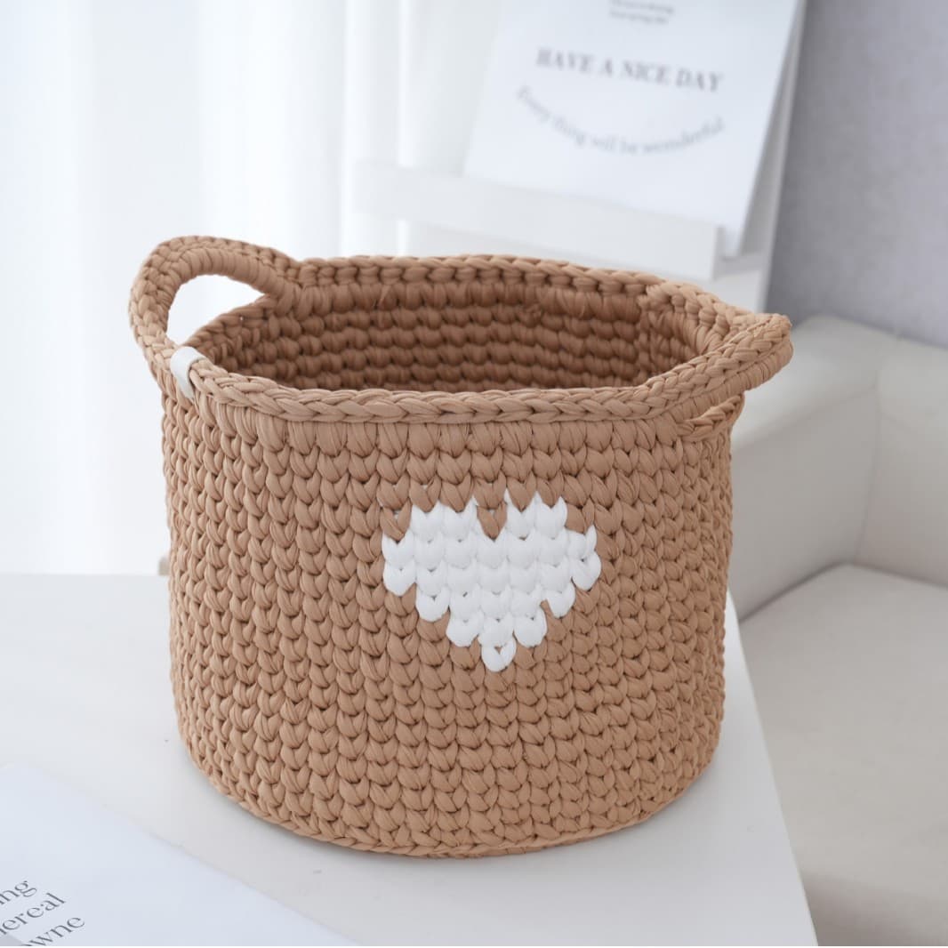 Japanese-style new crochet fabric storage baskets, toy and old clothes storage bins, new custom designs
