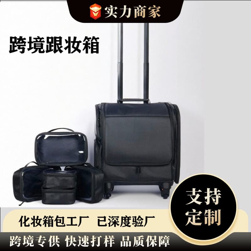 Cross-border Makeup Artist Professional Follow-up Makeup Suitcase Large Capacity Wholesale Nail Art Cosmetic Storage Box Bag