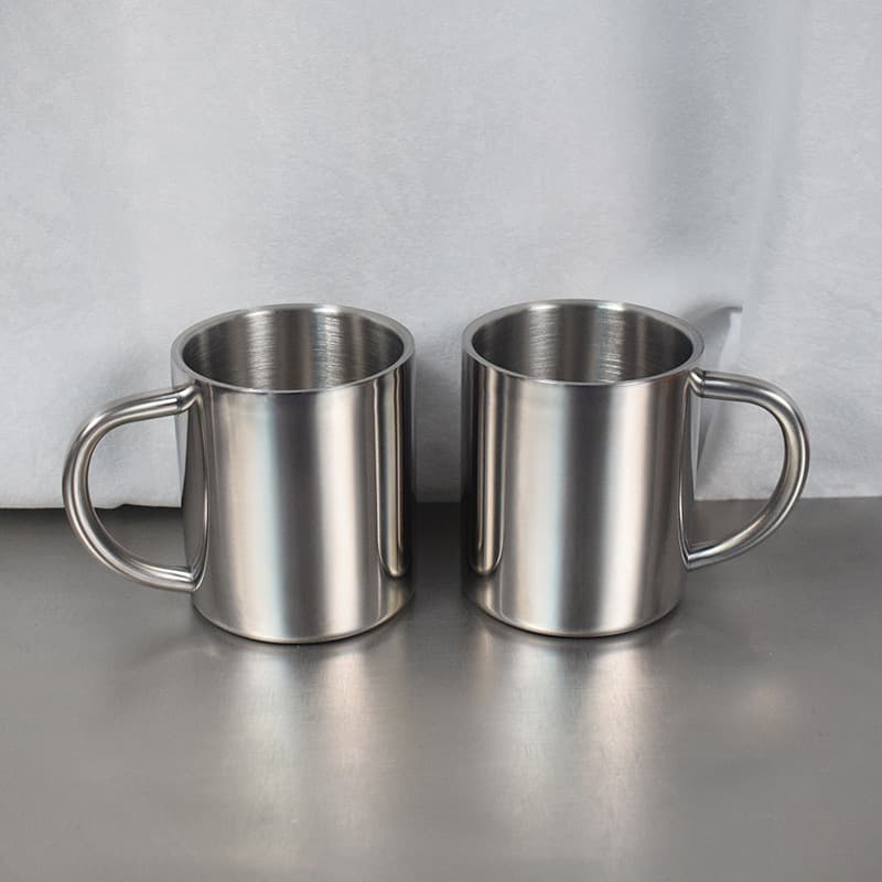 Stainless Steel Tea Cup for Students and Kindergarten Children, Double-layer Thick Insulated Cup, Shatterproof Mug
