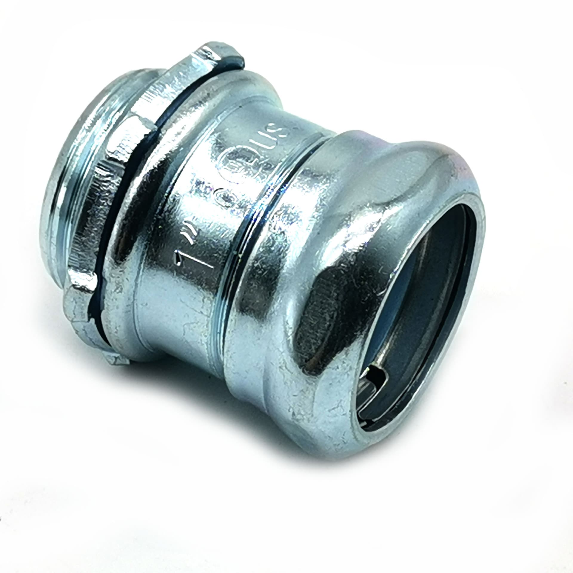 American Standard EMT Tube Box Iron Connector with Spring Ring Steel Compression EMT Connector