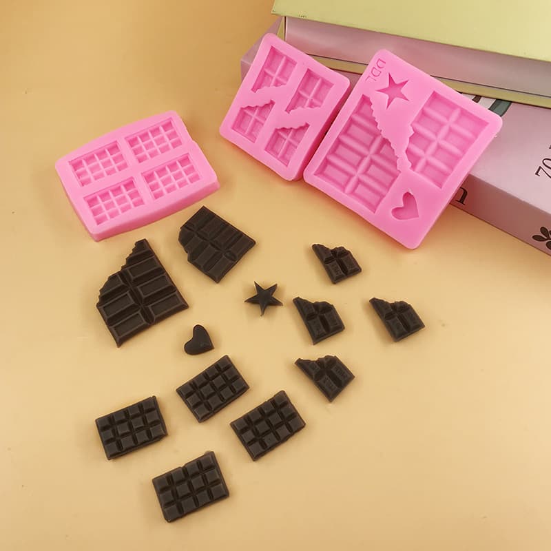 Multi-Shape Chocolate Silicone Mold for DIY Clay Fridge Magnets, Mousse, Ice Cream, and Cake Decoration Mold