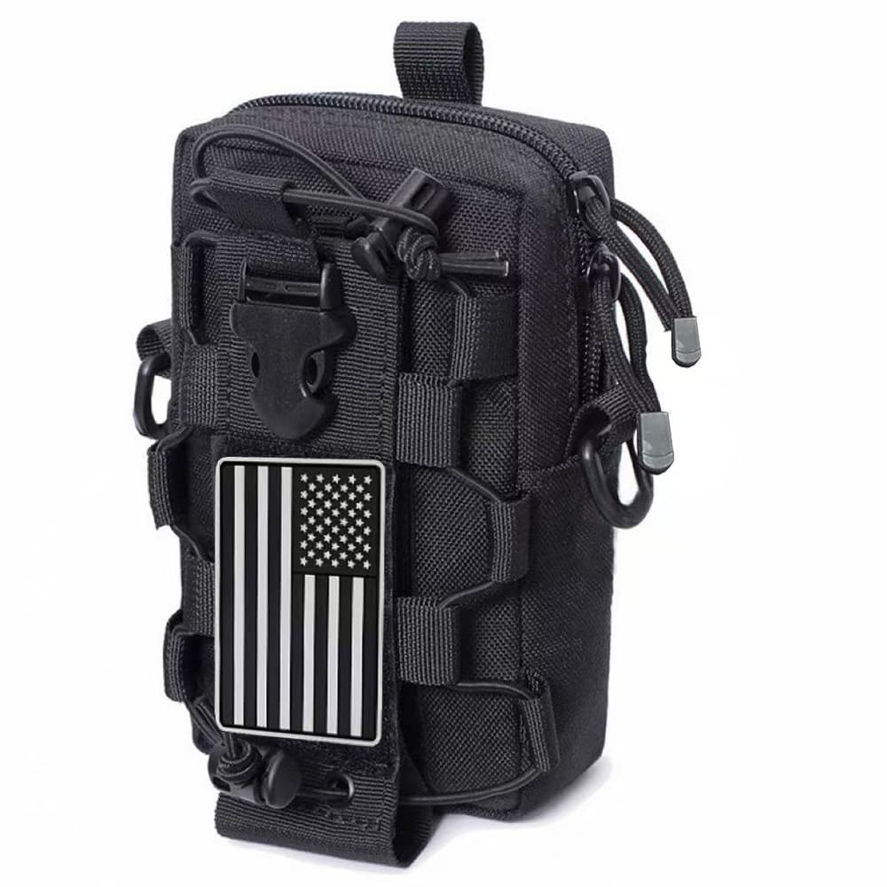 Tactical Water Bottle Pouch Multifunctional Molle Outdoor Cycling Cup Phone Combo Bag Military EDC Accessory Waist Pack