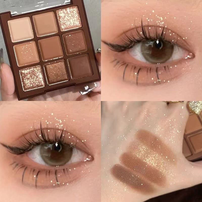 New Seven-Color Full Matte Eyeshadow Palette Low-Saturation Earth Tones Multi-Functional Eyeshadow Palette High-Aesthetic All-Face Use
