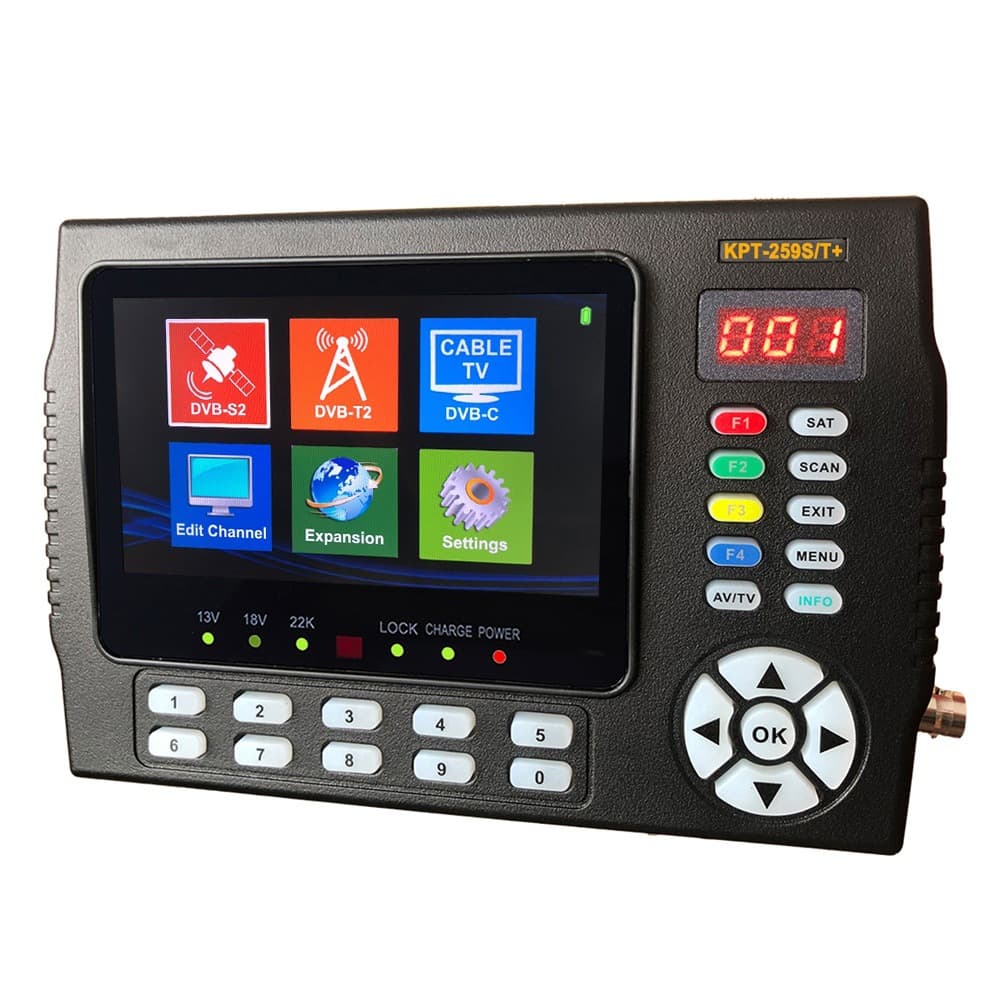 4.3-inch Combo Satellite TV Finder with Spectrum Satellite Finder KPT-259S/T