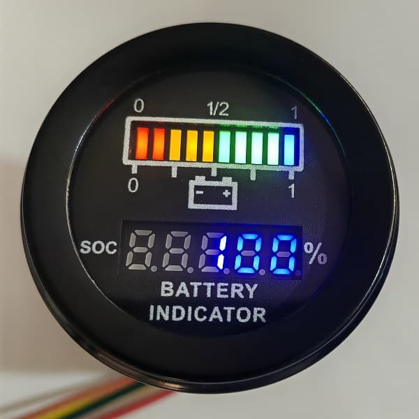 Golf cart, pushcart, lawnmower, battery power meter indicator, BMS communication RS485 forklift
