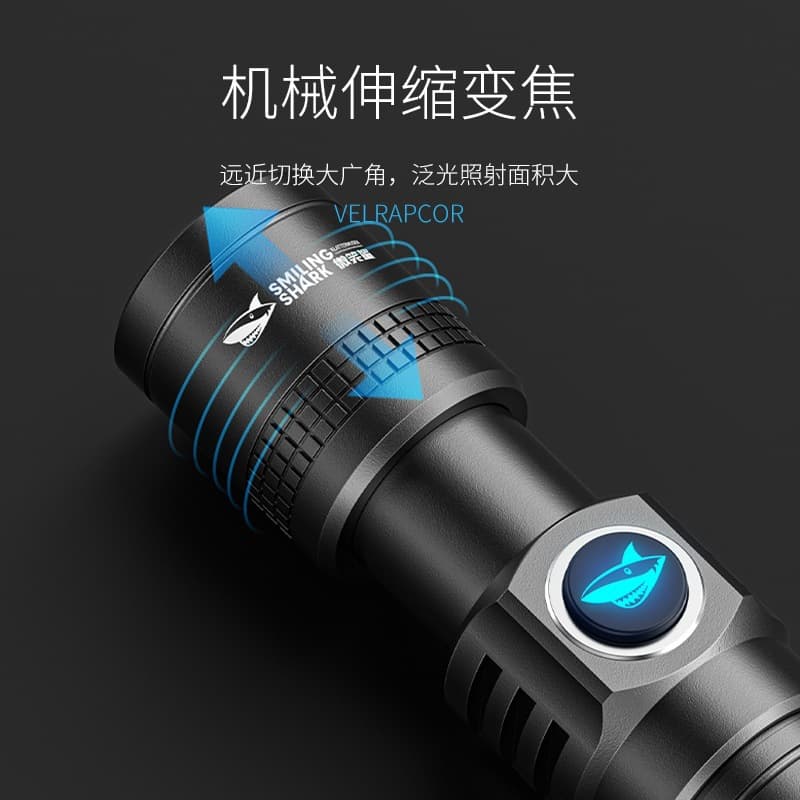 Mini Flashlight Rechargeable High Brightness Necklace Portable Multi-Function Outdoor Long Range