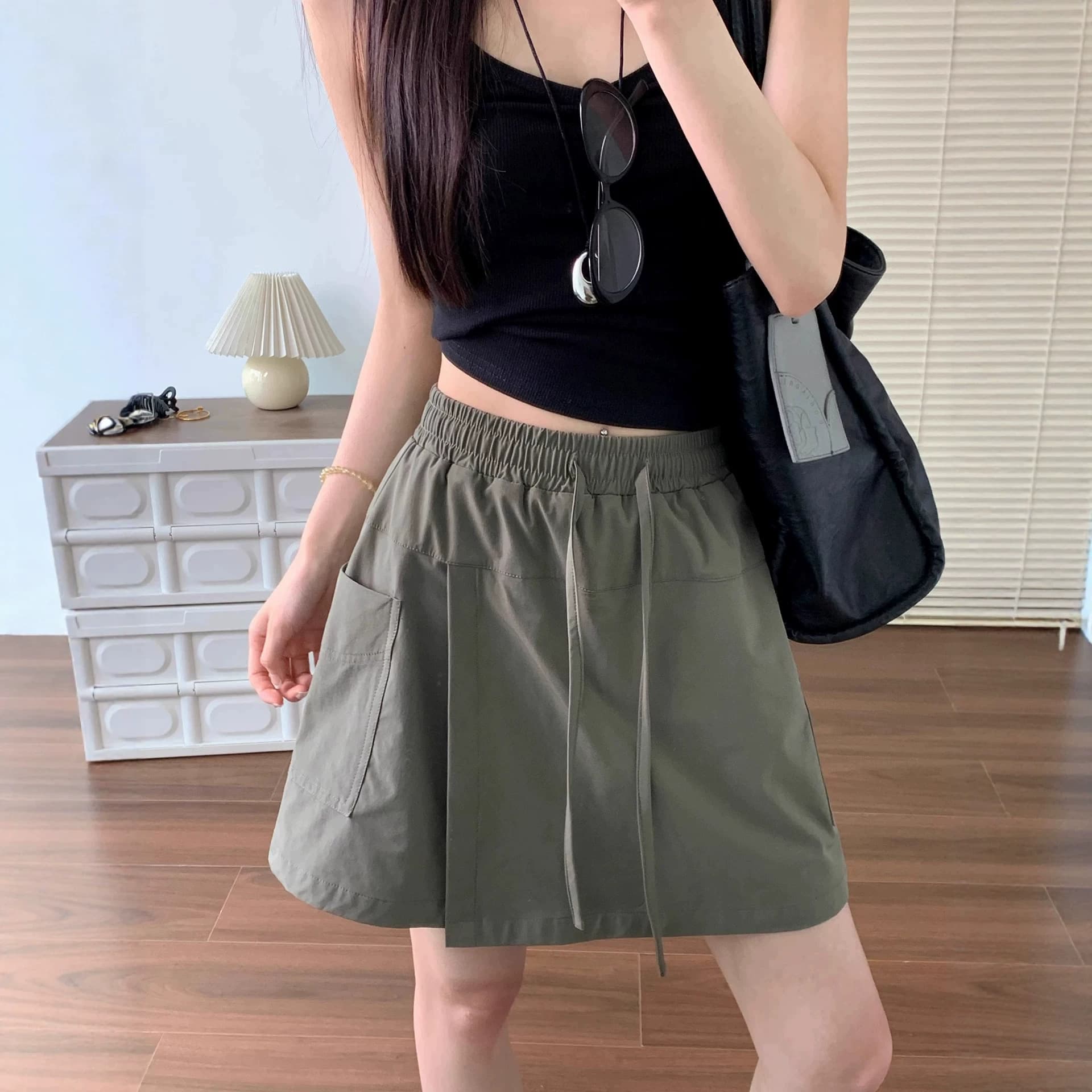Plus-Size Women's Clothing, New Summer Casual High-Waisted Slimming Pants and Skirts