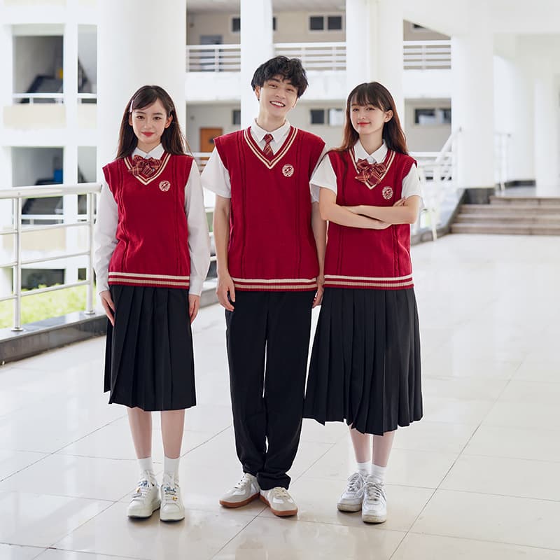Academic Style Class Uniform Choir Poetry Recital Performance Outfit for Junior and Senior High School Students, Sports Meet Graduation Uniform Set