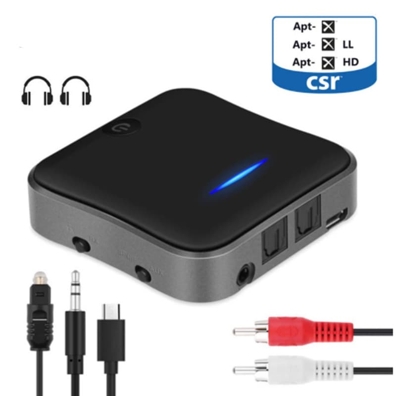 CSR8675 Fiber Optic Bluetooth Receiver/Transmitter Combination - High-Definition Lossless Audio Car Amplifier
