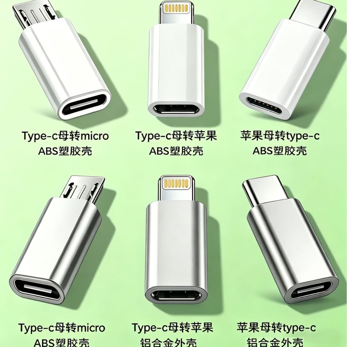 iPhone 15 Adapter, Type-C Female to Lightning, Android Converter, Charging Data TPC