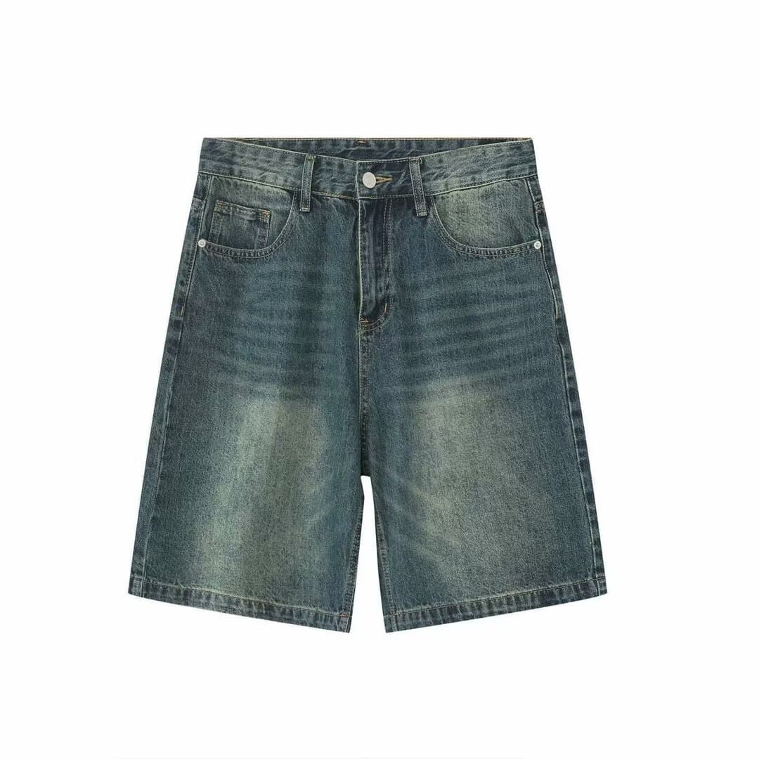 Retro washed denim shorts summer 2026 new boys' five-point pants loose casual daily trend fashion