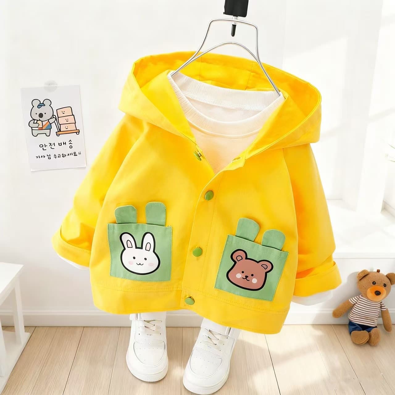 0-1 years old 4 baby girl coats 3 spring clothes 2 hooded girls spring and autumn clothes baby cute 6 months 12 fashionable 8