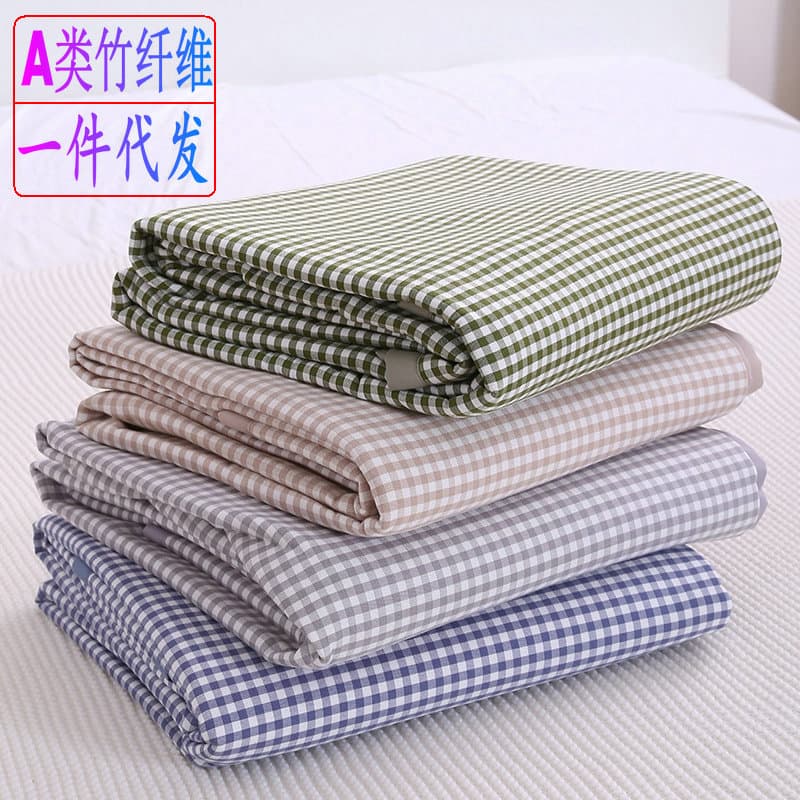 Muji Bamboo Slip Bamboo Fiber Cooling Mat Soft Type A Summer Bed Mat Dormitory Cool Feel Air Conditioner Mat Single/Double Three-Piece Set
