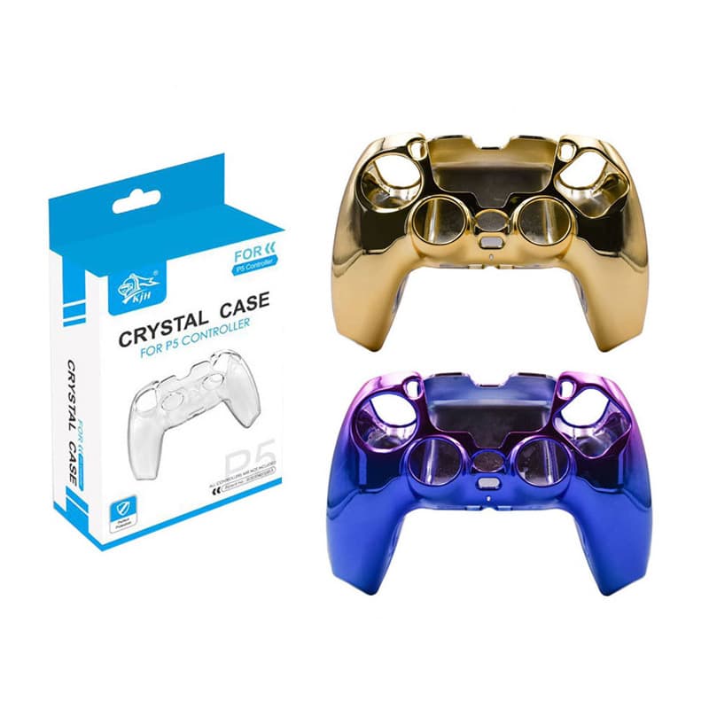 PS5 controller electroplated protective shell PS5 game controller electroplated hard shell PS5 split colorful electroplated protective shell set