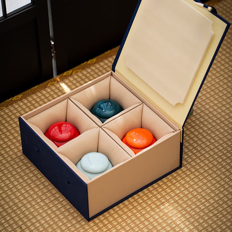 Small Ceramic Tea Canister Mini Sealed Jar Gift Box Packaging Tea Powder Storage Can Small Tea Storage Jar Custom Logo
