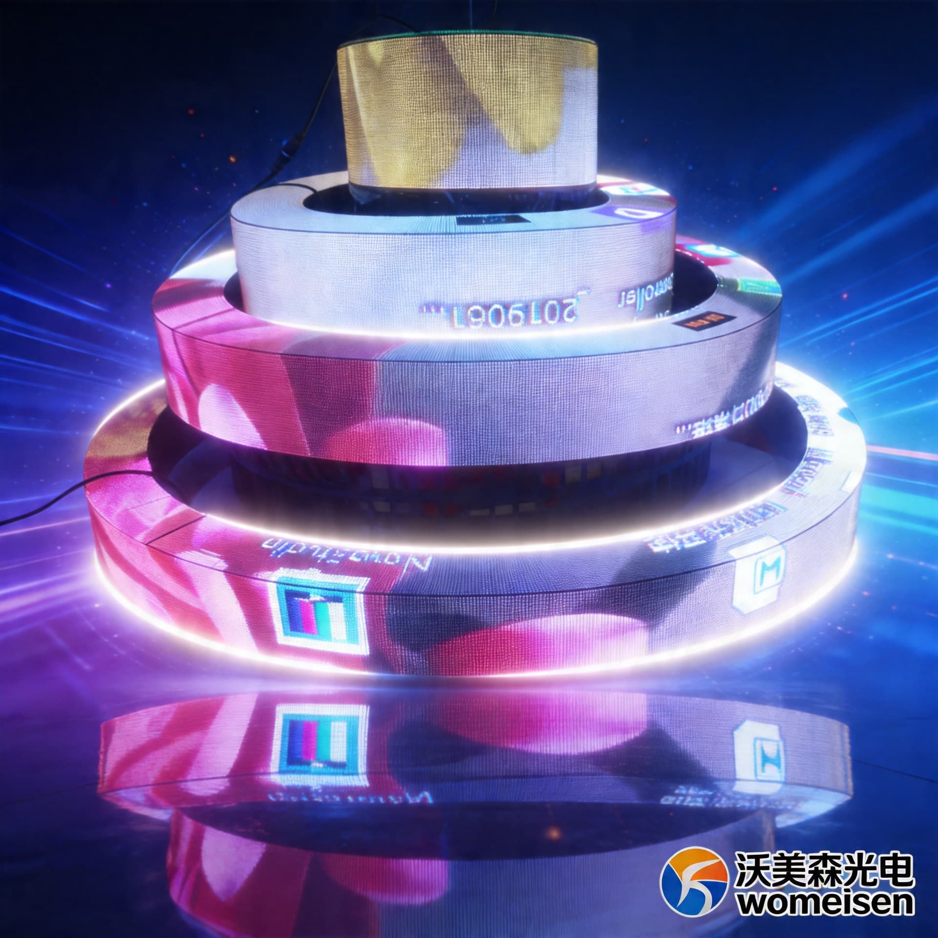 Shenzhen Screen Womaisen Indoor and Outdoor LED Special-Shaped Screens, Circular Screens, Ring Screens, Spherical Screens, DJ Cube Screens