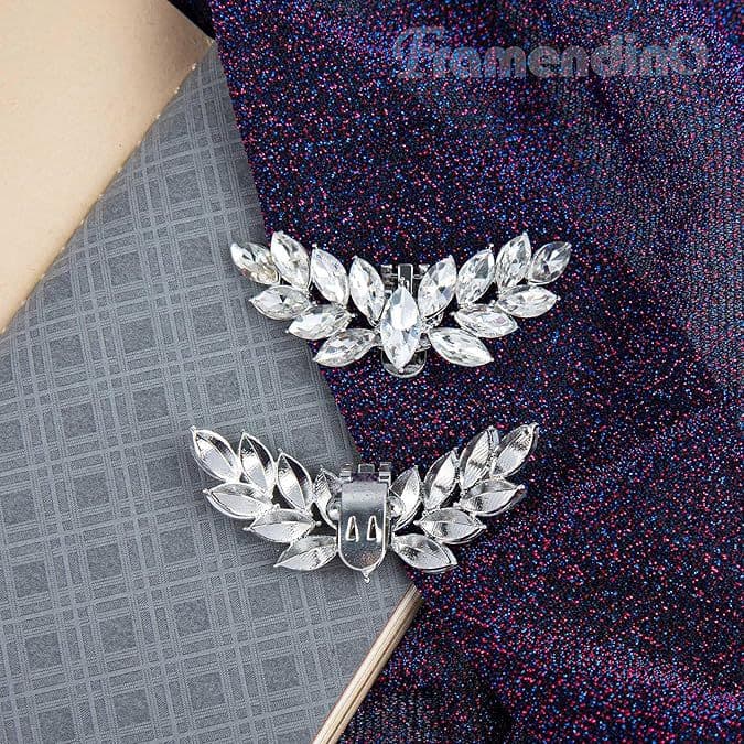 Fashion angel wing shoe accessory detachable shoe buckle decoration crystal shoe surface ornament shoe clip