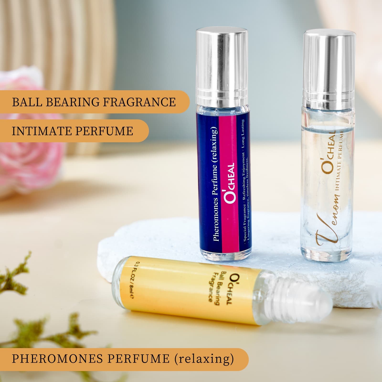 Cross-border Trade All-English Floral Scent Long-lasting Aroma Fresh Light Fragrance Premium Roll-on Perfume