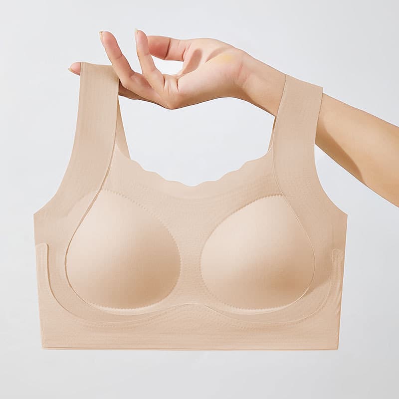 3266 Girls Sports Bra Developmental Bra Comfortable Fixed Cup Student Teen Seamless Vest Tube Top