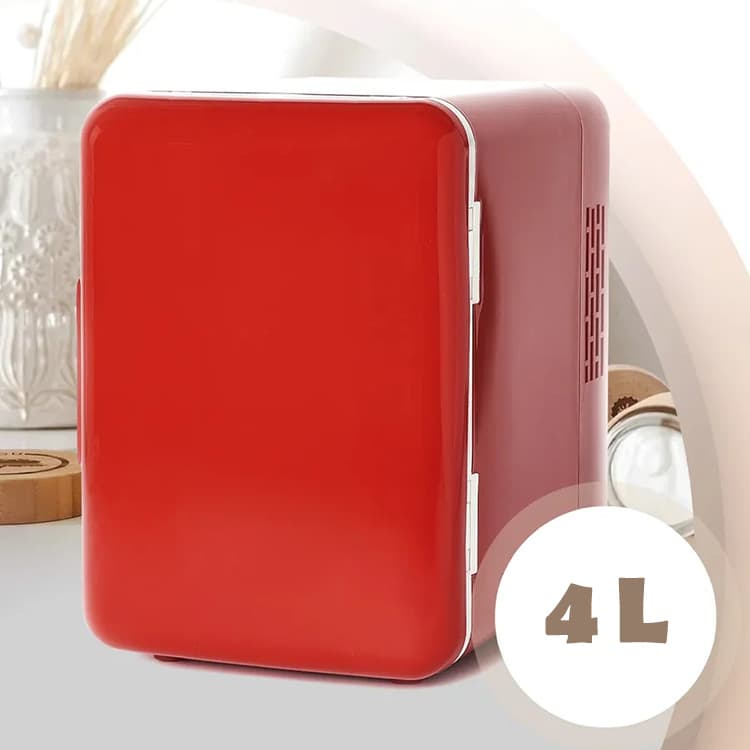 Cross-border Car Fixed-frequency Cooling Small Refrigerator Household Outdoor 4-liter Mini USB Direct Cooling Portable Car Fridge Custom
