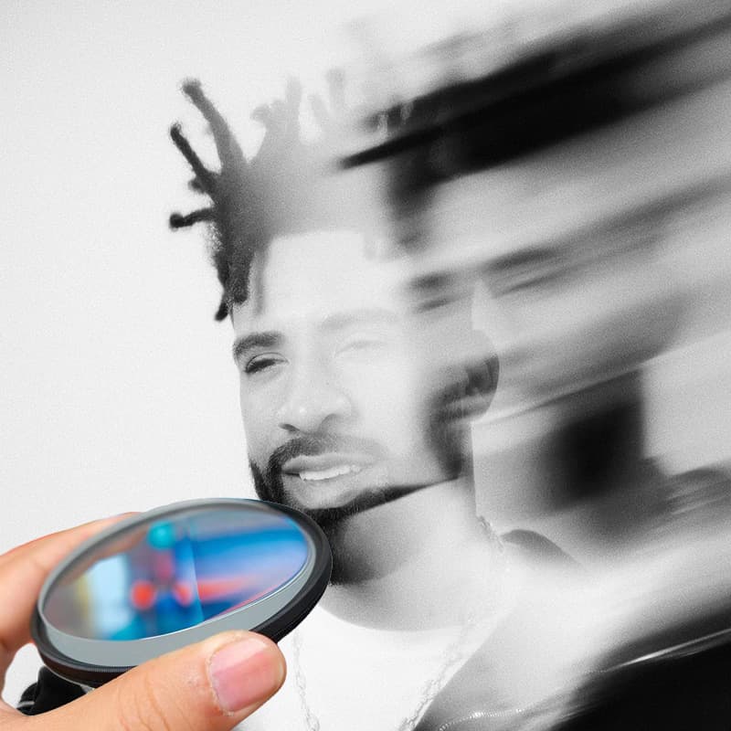 Photography Videography Foreground Blur Unilateral Stretch Ghosting V1 Effect Prism Filter DSLR Camera Lens Attachment