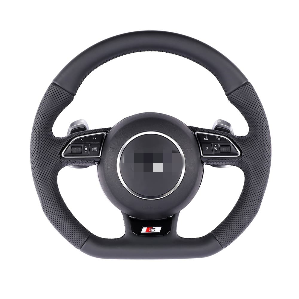 Suitable for Audi A3 A4L A5 A6L A7 A8 Q3 Q5 Q7 old to new flat bottom sports steering wheel assembly