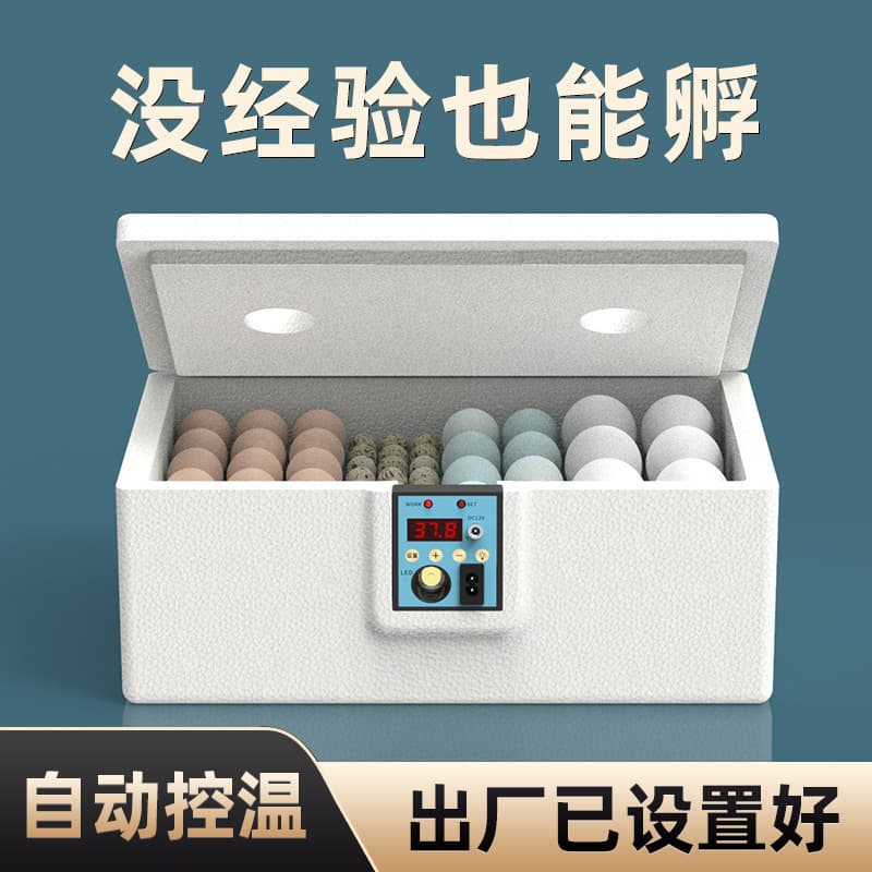 Small Incubator Water Bed for Quail Eggs, Home Use Automatic Incubator, Smart Incubation Box for Chicks, Ducks, and Geese