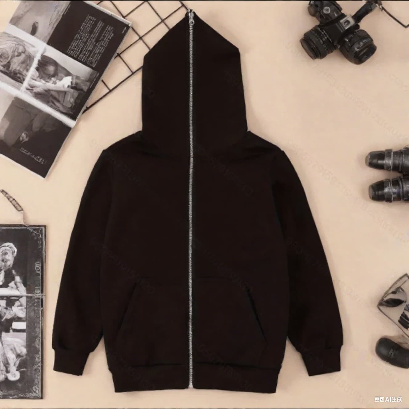Solid color cross-border sweatshirt supply full zipper hoodie boys blank cardigan zipper hoodie sweatshirt in stock